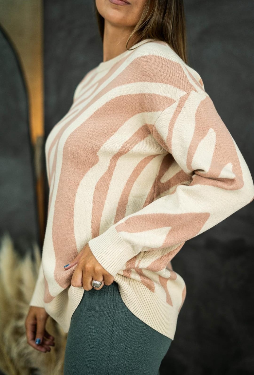 SWETER  HILO CEBRA