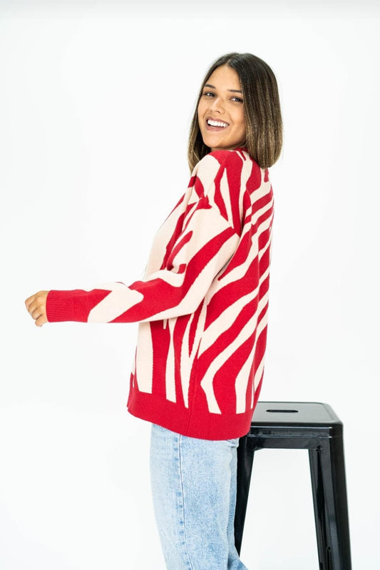 SWETER  HILO CEBRA