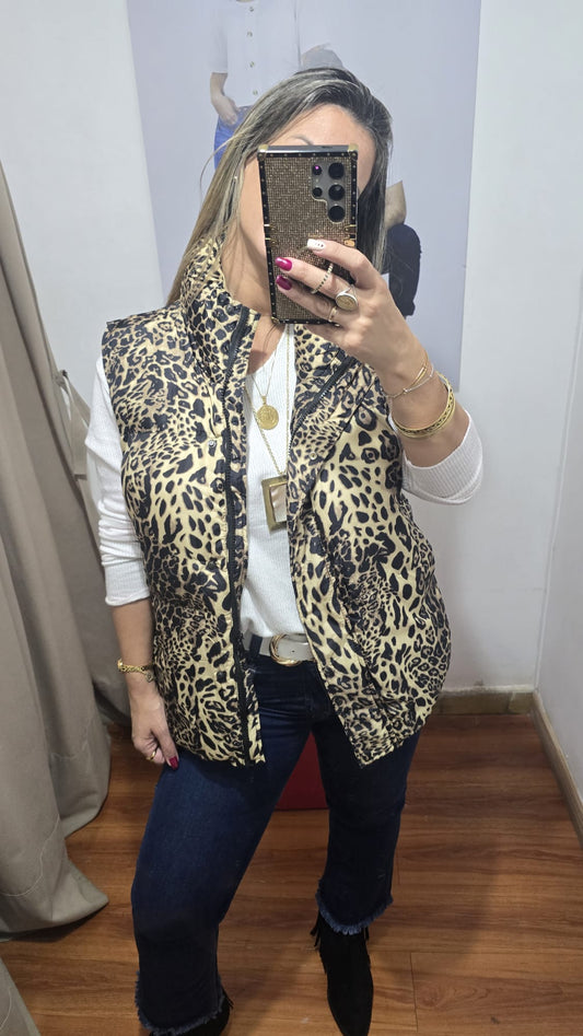 CHALECO ANIMAL PRINT